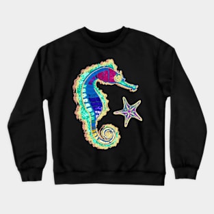 Starfish and Seahorse Crewneck Sweatshirt